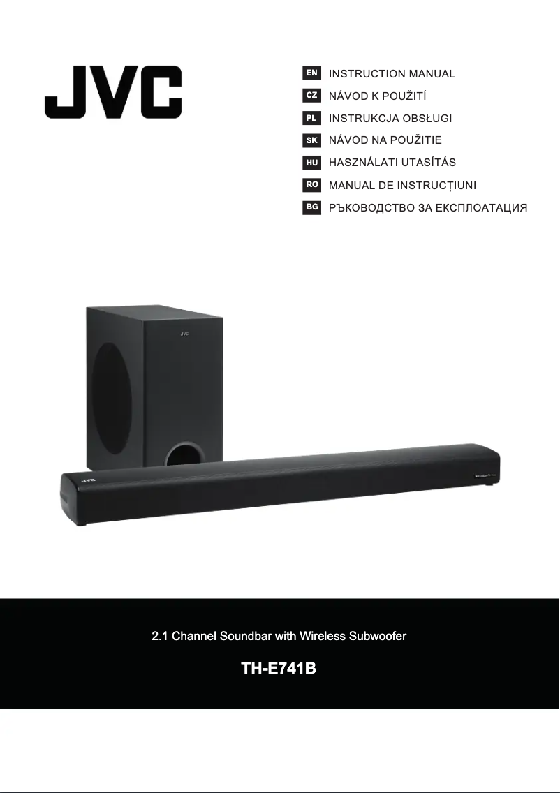 Page n°1 - Manuel utilisateur JVC TH-E741B