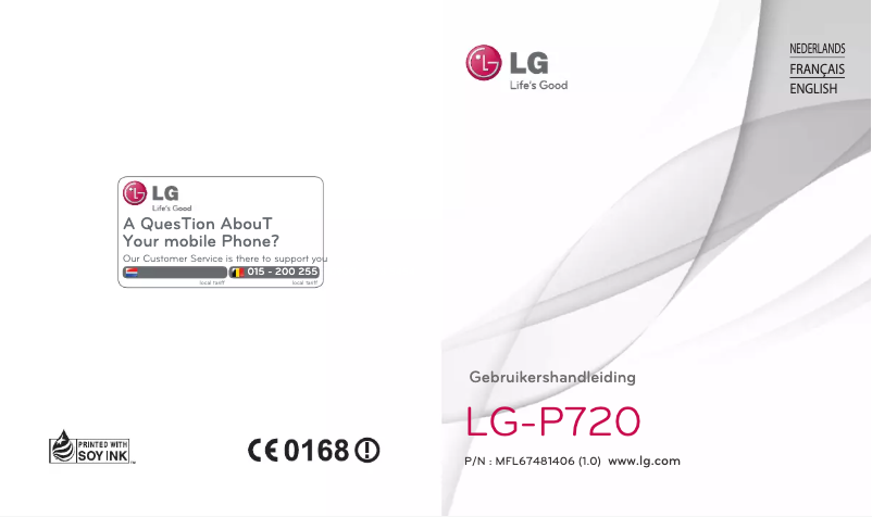 Page n°1 - Manuel utilisateur LG P720