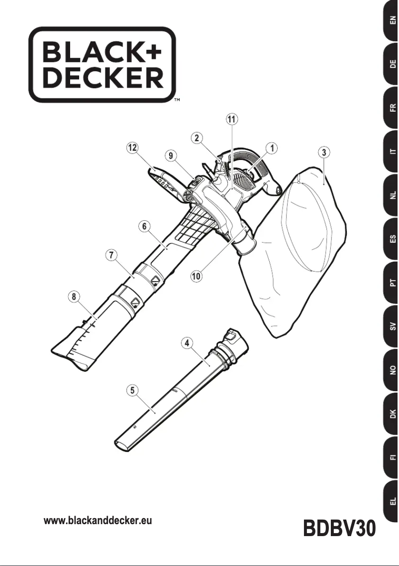 Image de la première page du manuel de l'appareil BDBV30