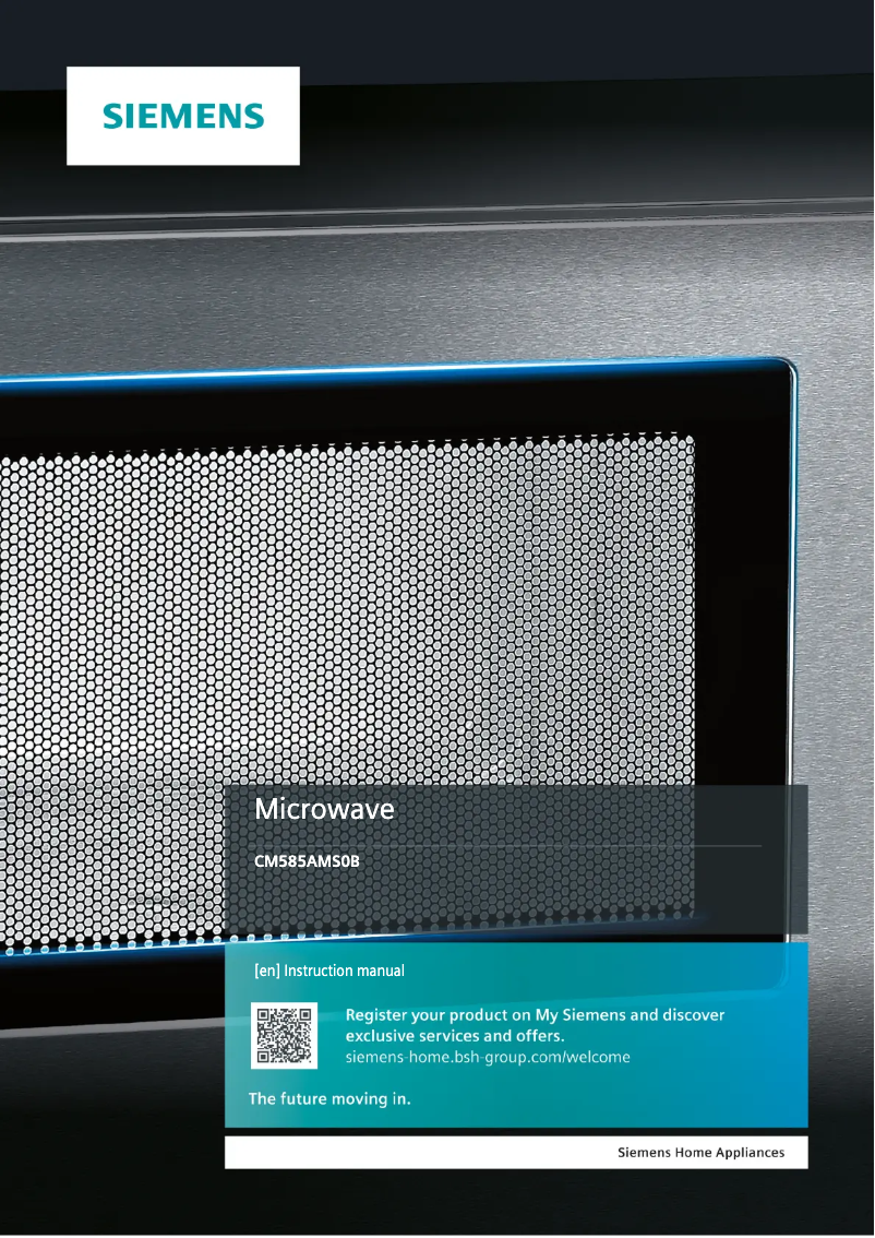 Page n°1 - Manuel utilisateur Siemens CM585AMS0B