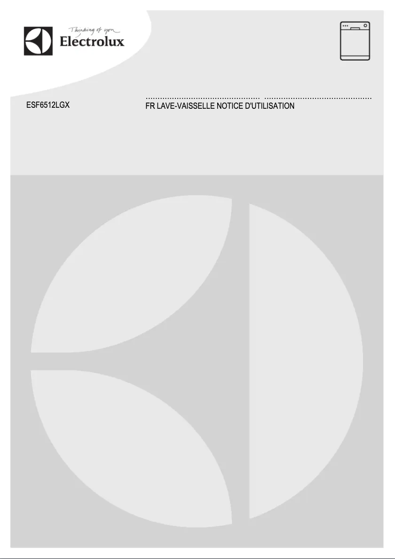 Page n°1 - Manuel utilisateur Electrolux ESF6512LGX