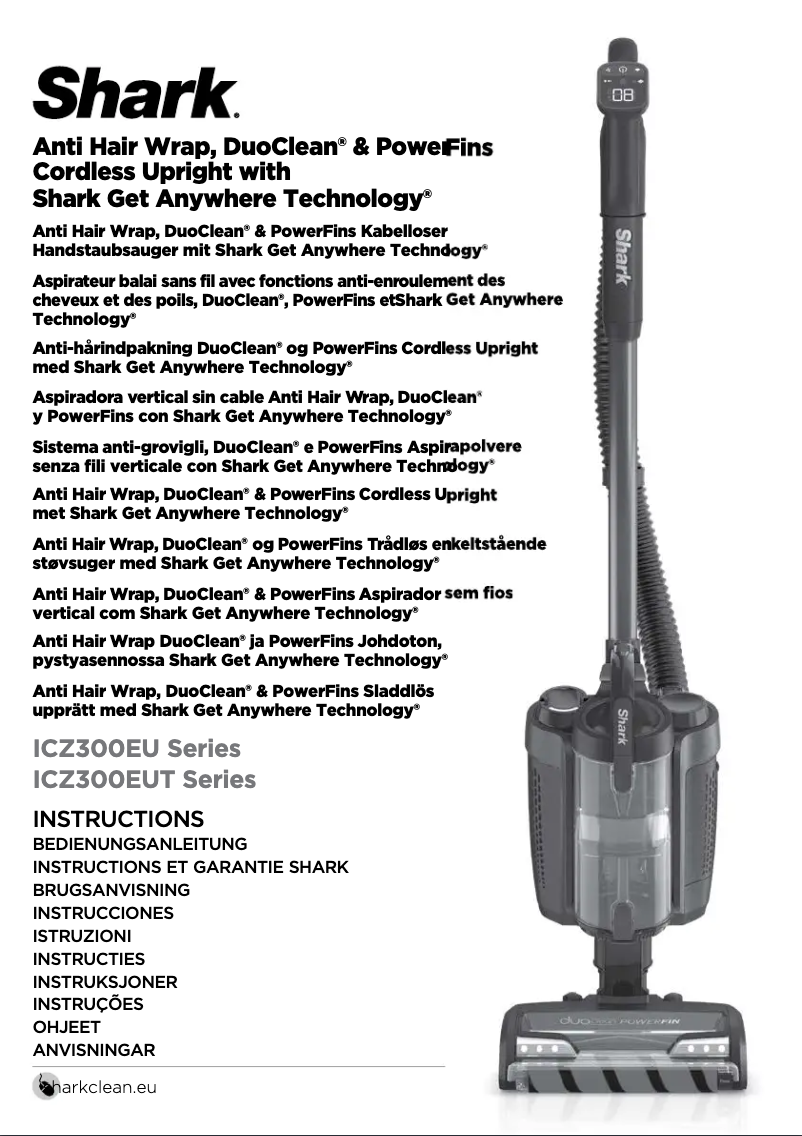 Image de la première page du manuel de l'appareil ICZ300EU