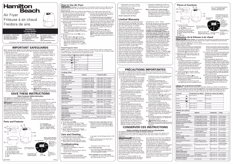 Image de la première page du manuel de l'appareil 35065