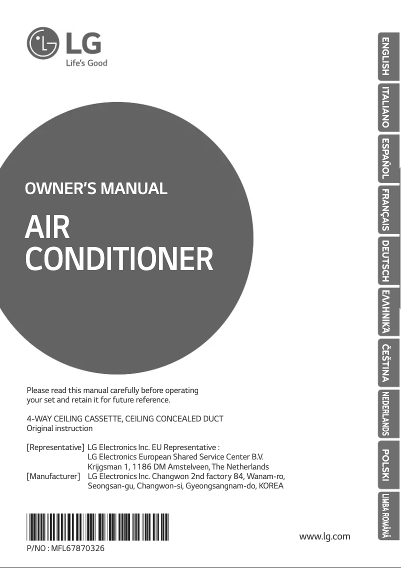 Página 1 del manual Manual de usuario LG UT30