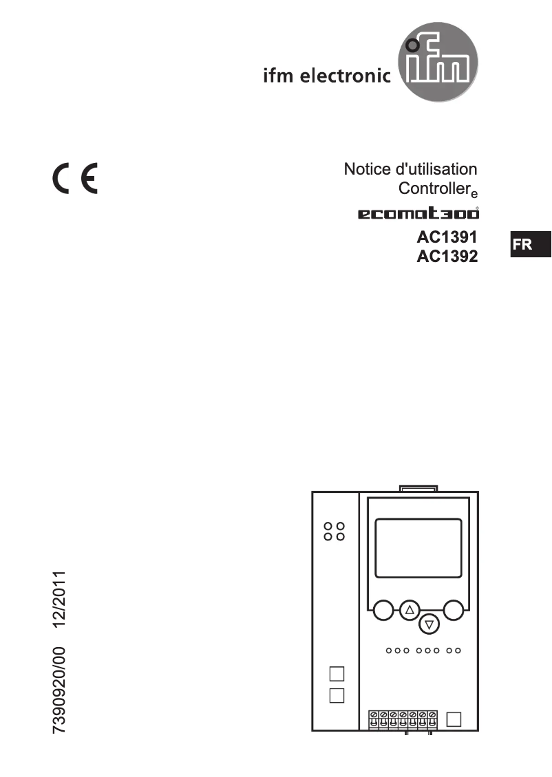 Page n°1 - Manuel utilisateur IFM AC1392