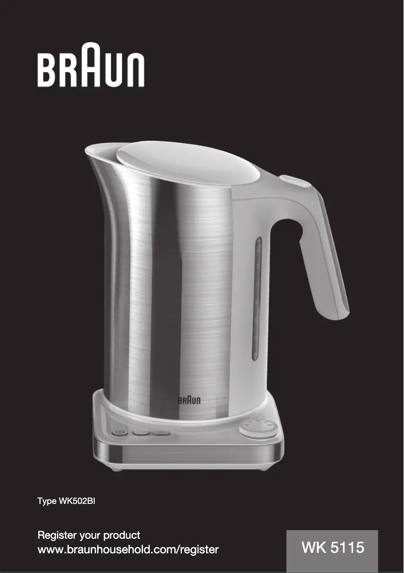 Página 1 del manual Manual de usuario Braun WK 5115