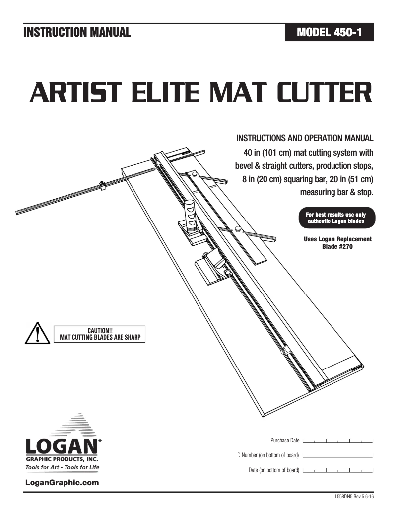 Image de la première page du manuel de l'appareil Artist Elite 450-1