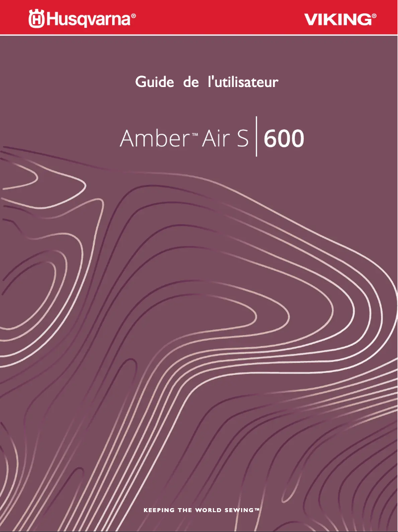 Page 1 de la notice Manuel utilisateur Husqvarna-Viking Amber Air S600