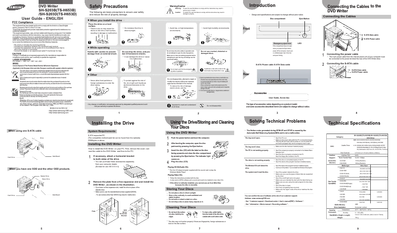 Page n°1 - Manuel utilisateur Samsung SM-308