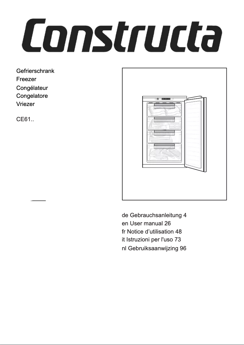 Page n°1 - Manuel utilisateur Constructa CE612KSE0