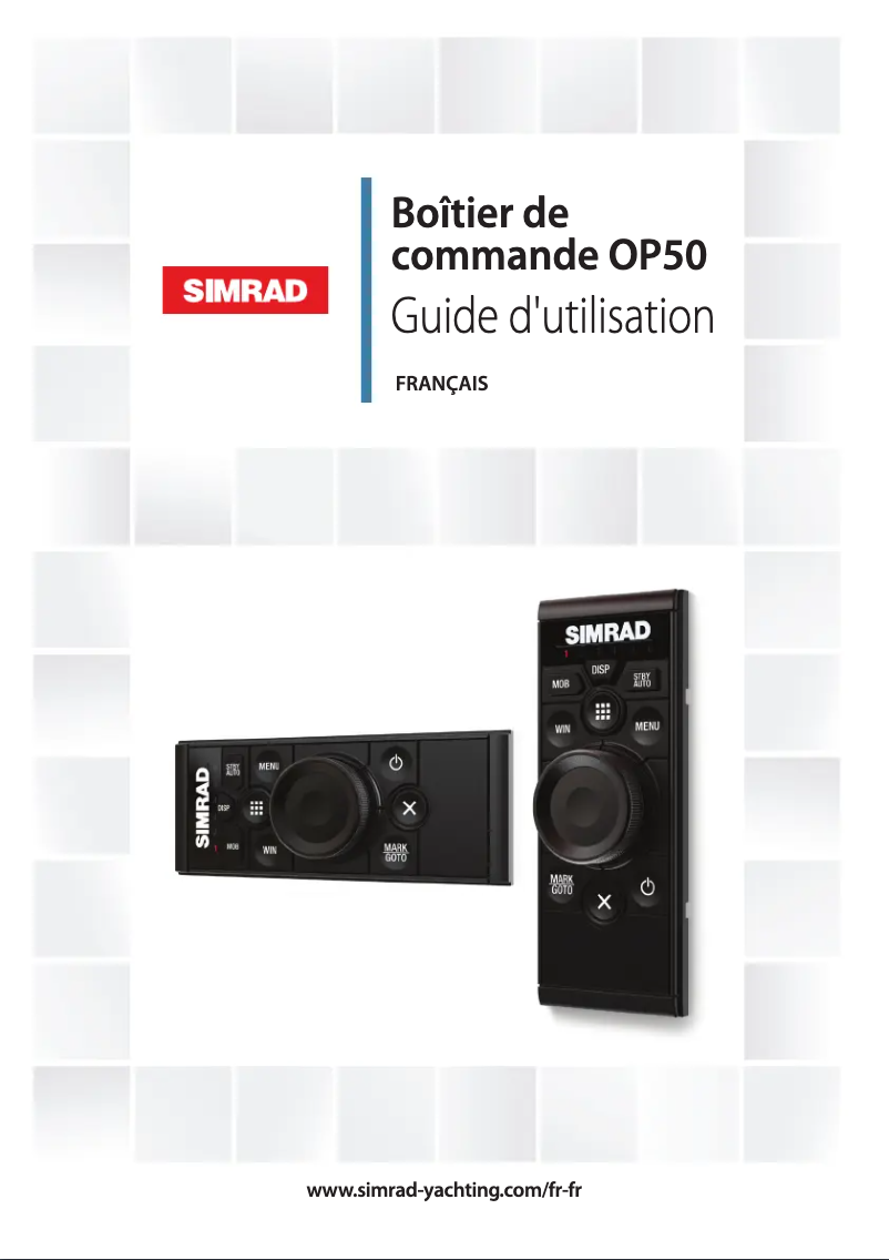 Page n°1 - Manuel utilisateur Simrad OP50