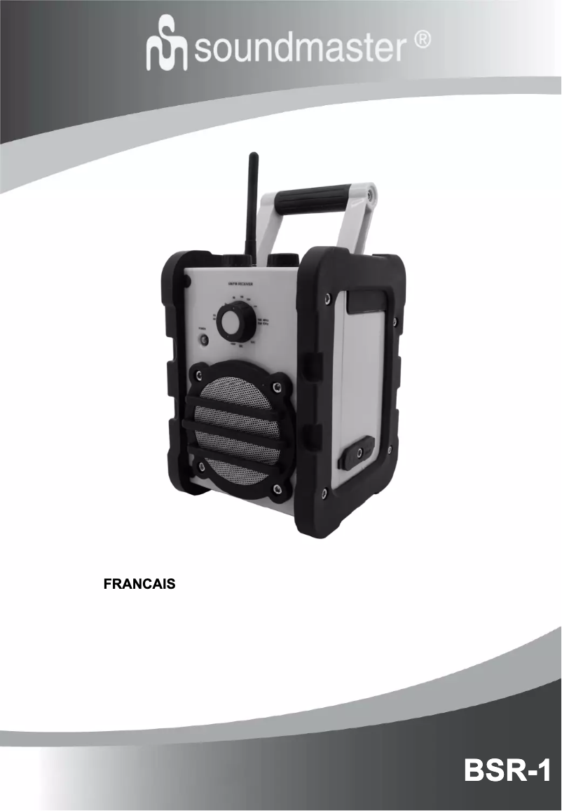 Image de la première page du manuel de l'appareil BSR-1