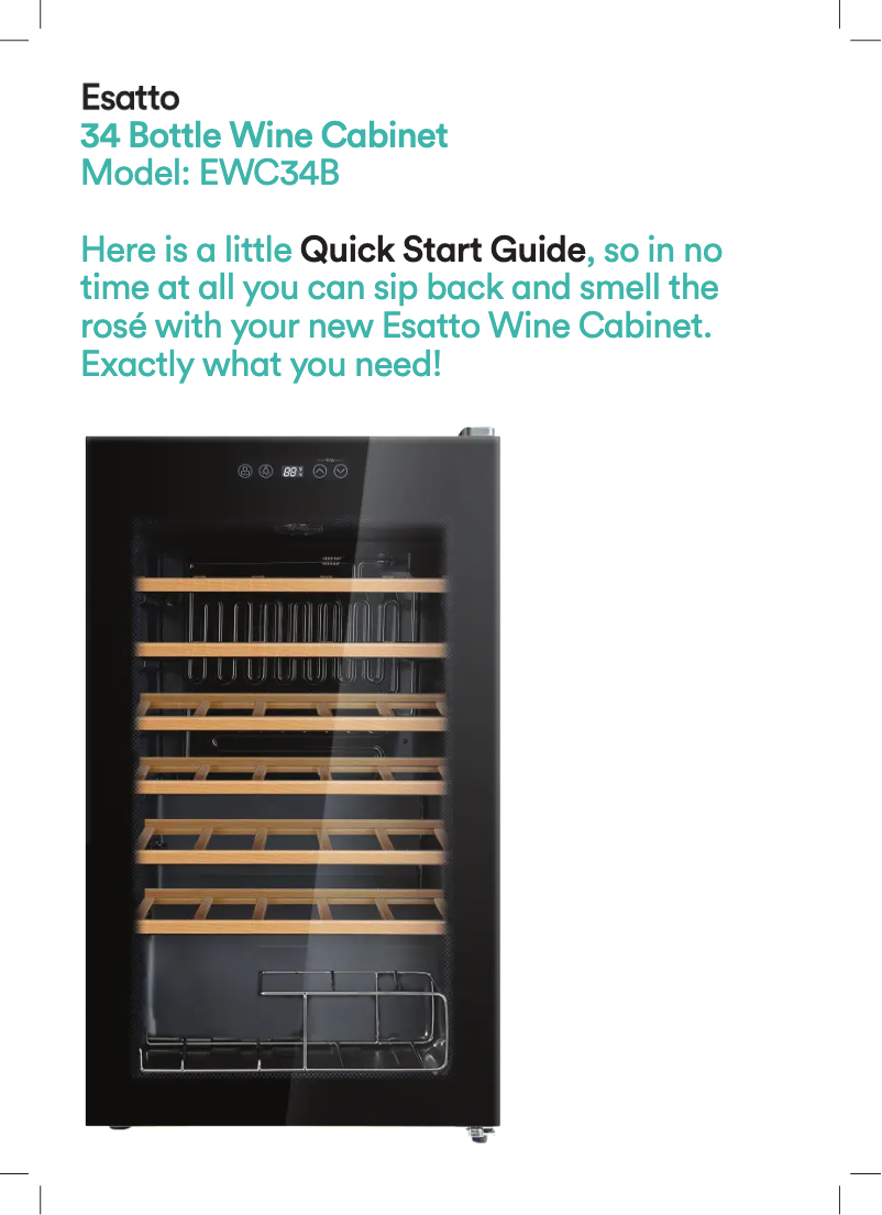 Page 1 de la notice Guide de démarrage rapide Esatto EWC34B