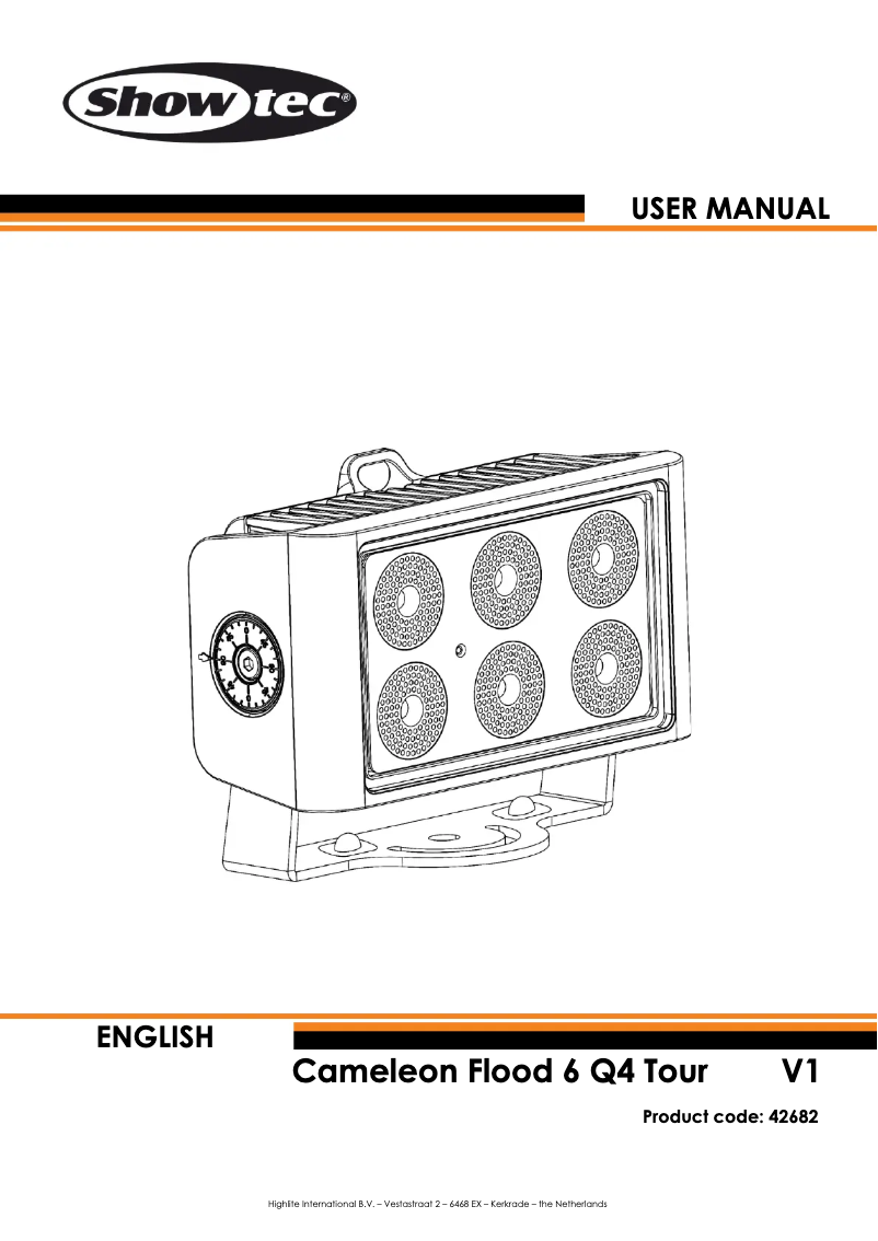 Image de la première page du manuel de l'appareil Cameleon Flood 6 Q4 Tour