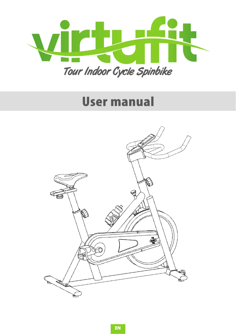 Página 1 del manual Manual de usuario VirtuFit Tour Indoor Cycle