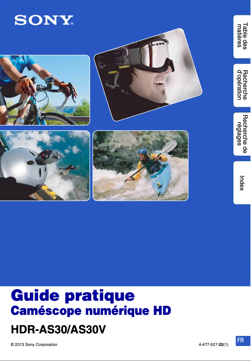 Page n°1 - Manuel utilisateur Sony HDR-AS30VR