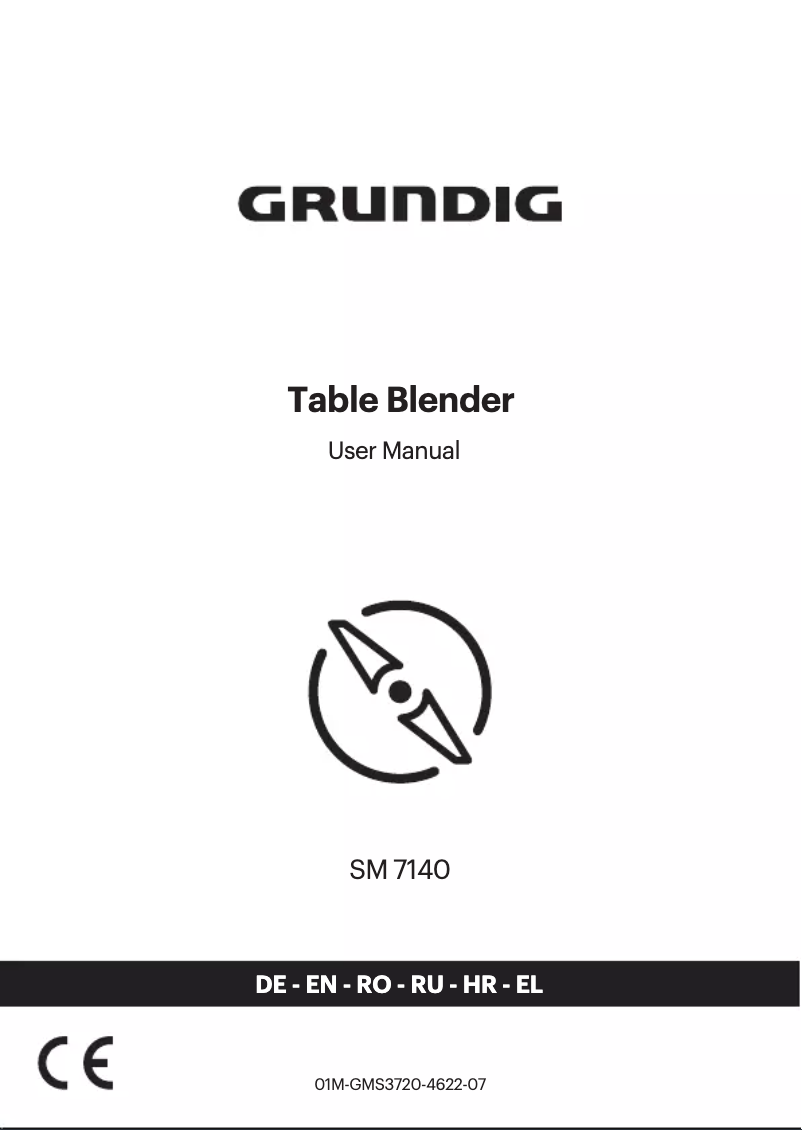 Page n°1 - Manuel utilisateur Grundig SM 7140