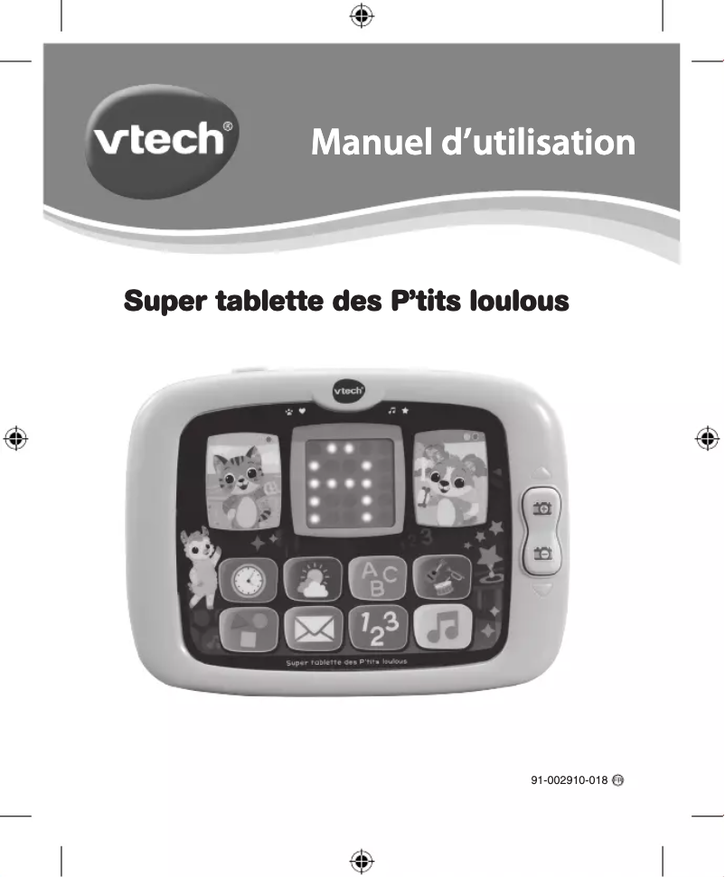 Page n°1 - Manuel utilisateur Vtech Super tablette des tout-petits Nina