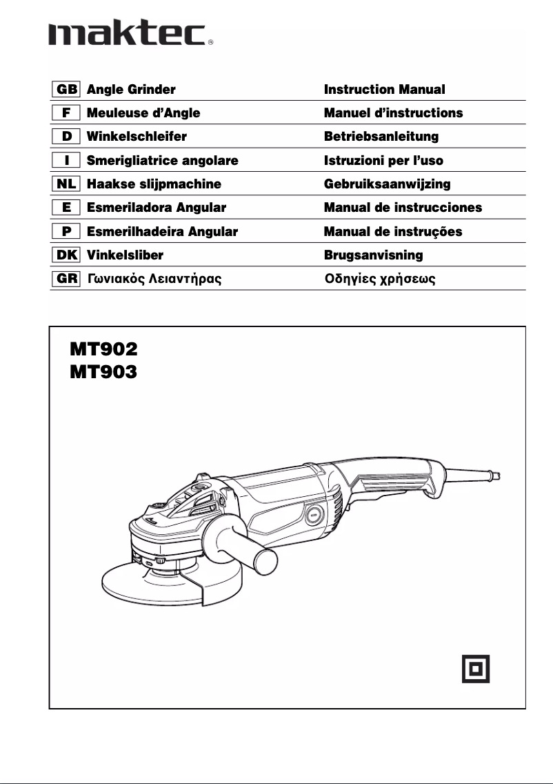 Página 1 del manual Manual de usuario Maktec MT903