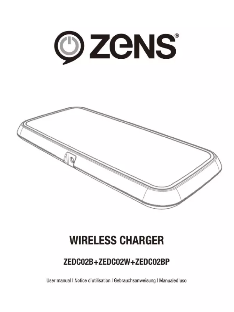 Page 1 de la notice Manuel utilisateur Zens Dual Fast