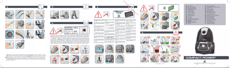 Page 1 de la notice Manuel utilisateur Rowenta Compact Power Animal Care RO3985
