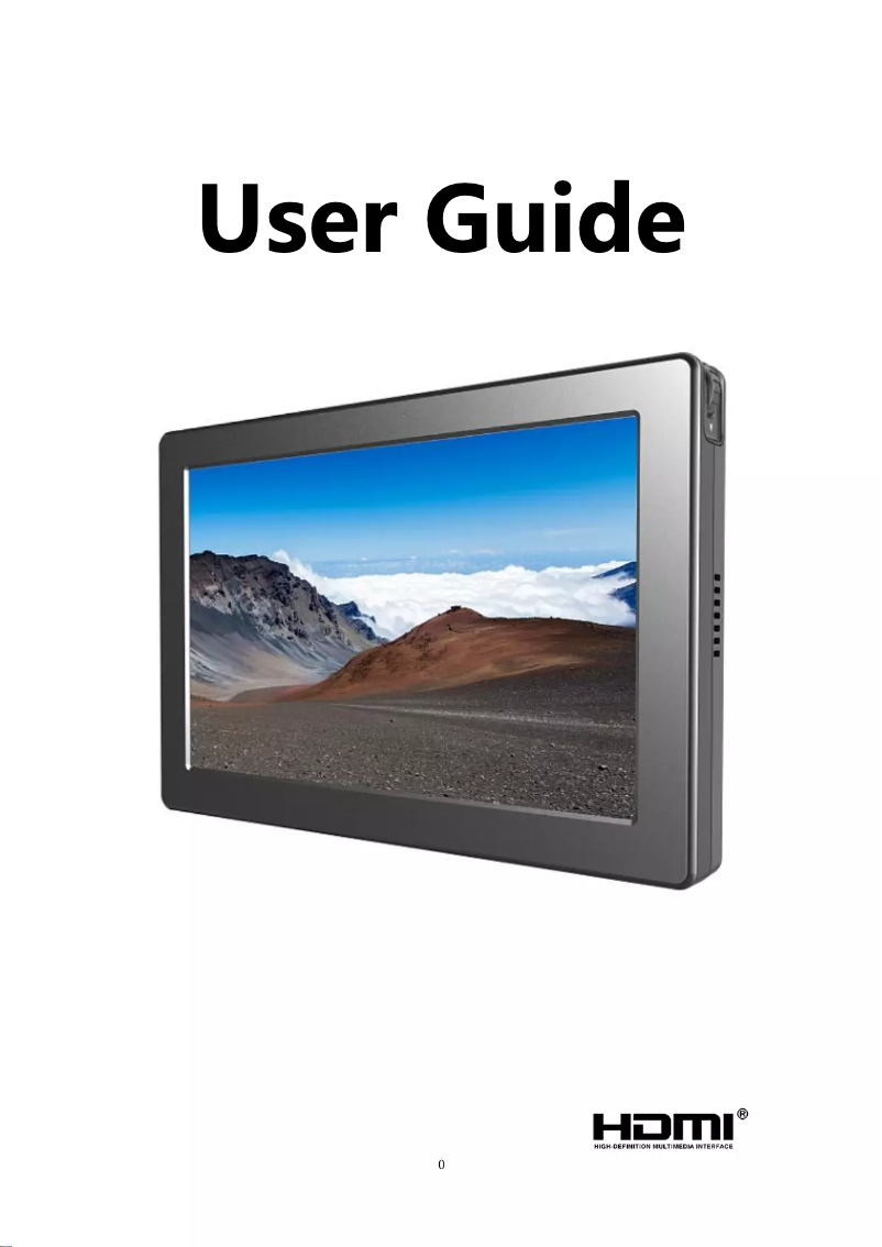 Page n°1 - Manuel utilisateur Lilliput A7