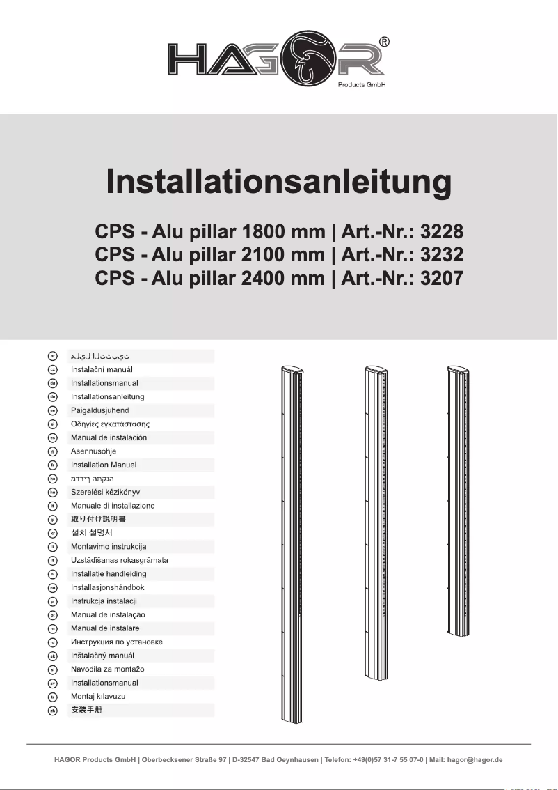 Page n°1 - Manuel utilisateur Hagor 3228