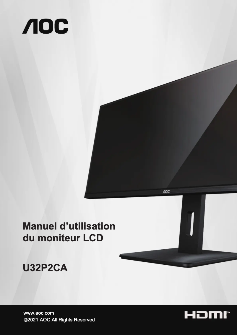 Image de la première page du manuel de l'appareil U32P2CA