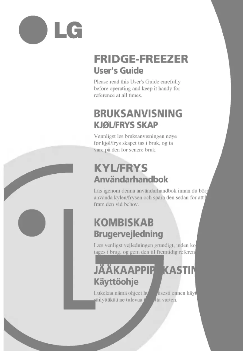 Page 1 de la notice Manuel utilisateur LG GR-429QXJA