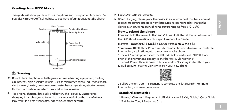 Image de la première page du manuel de l'appareil RX17 Neo