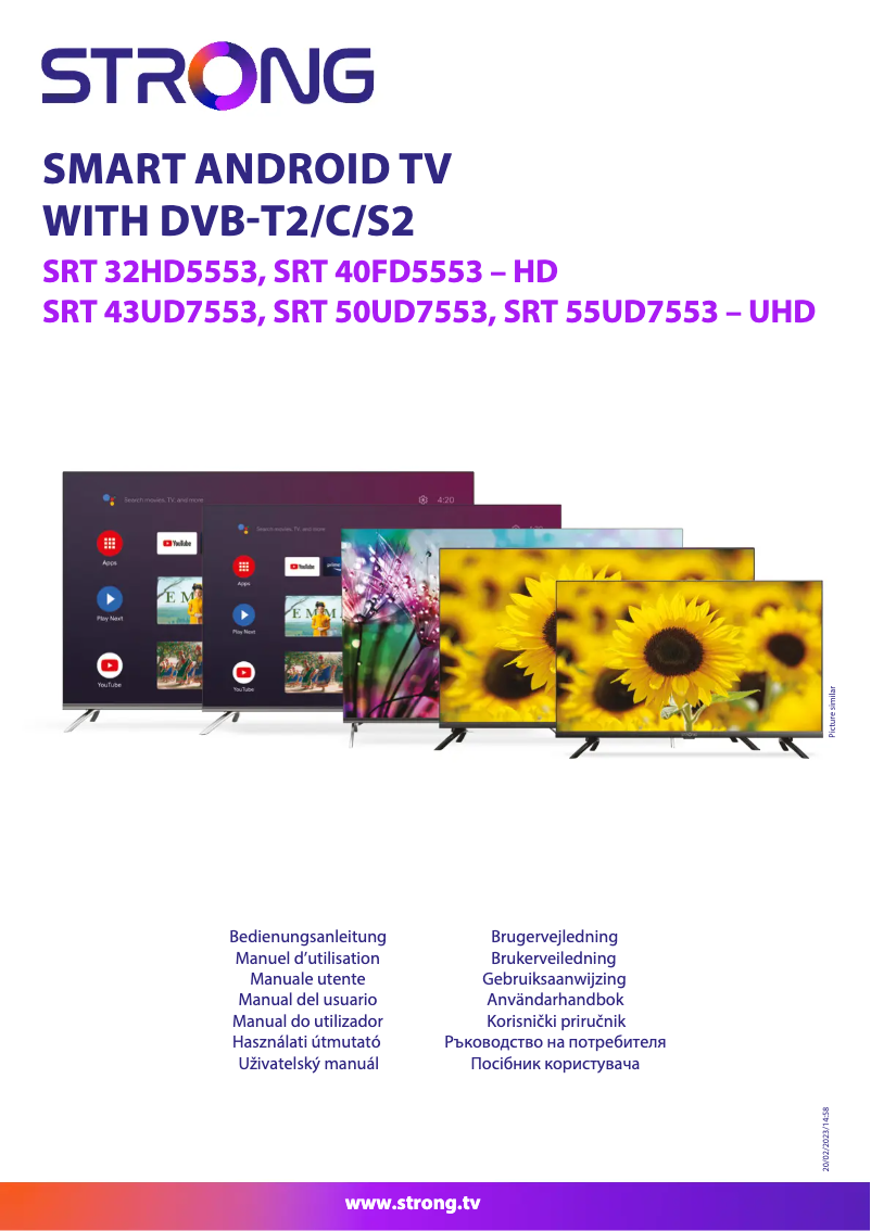 Image de la première page du manuel de l'appareil SRT 32HD5553