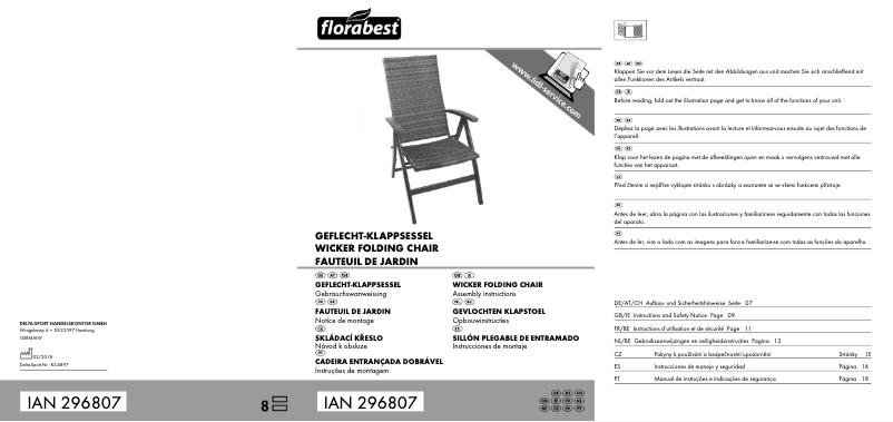 Image de la première page du manuel de l'appareil IAN 296807