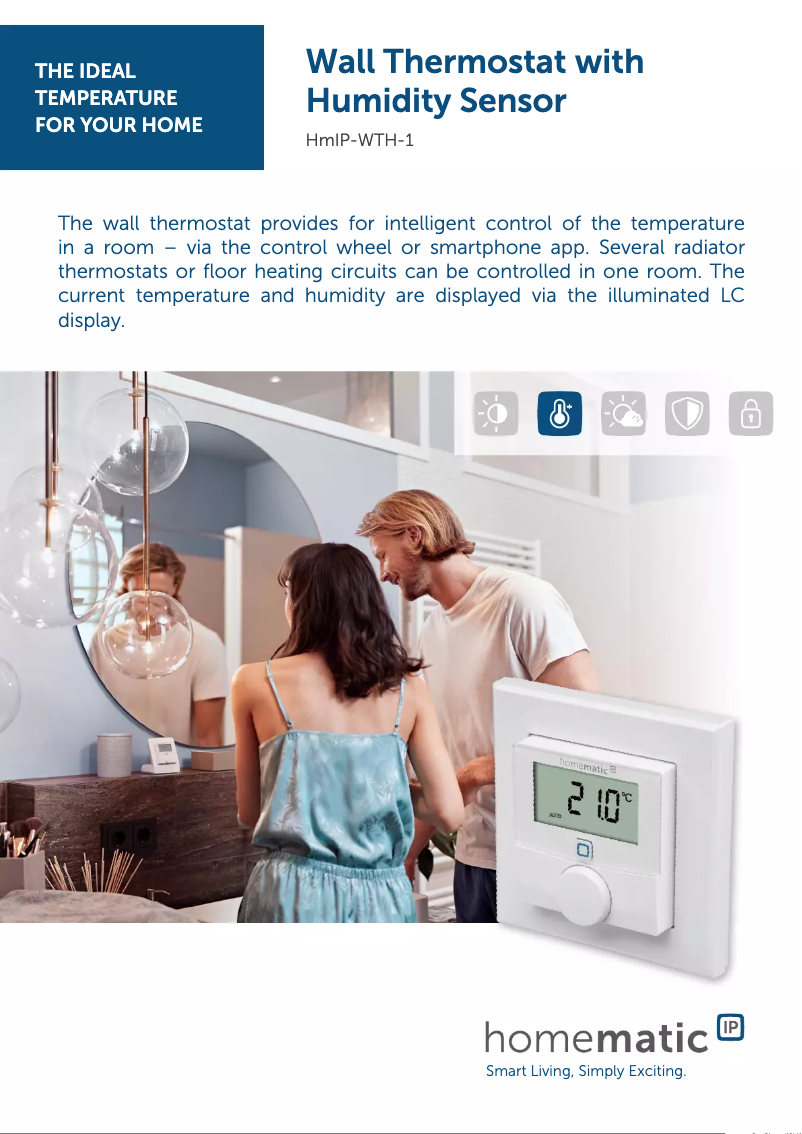 Image de la première page du manuel de l'appareil HmIP-WTH-1
