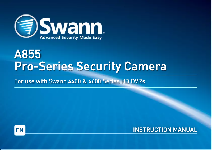 Image de la première page du manuel de l'appareil Pro-A855