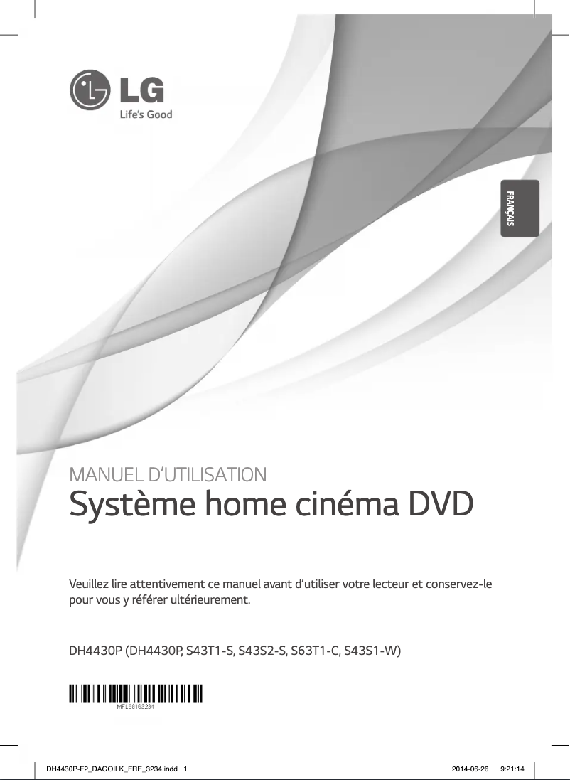 Image de la première page du manuel de l'appareil DH4430P