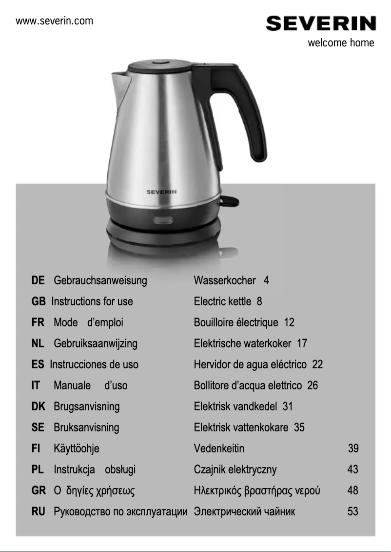 Image de la première page du manuel de l'appareil WK 3333