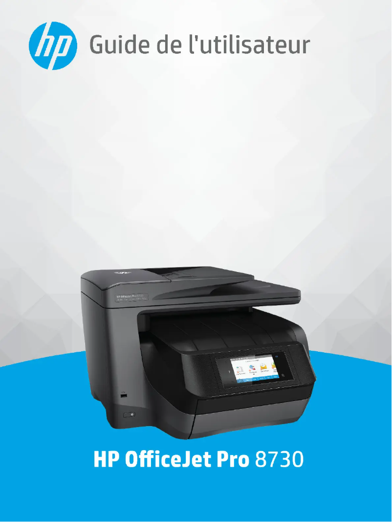 Image de la première page du manuel de l'appareil OfficeJet Pro 8730