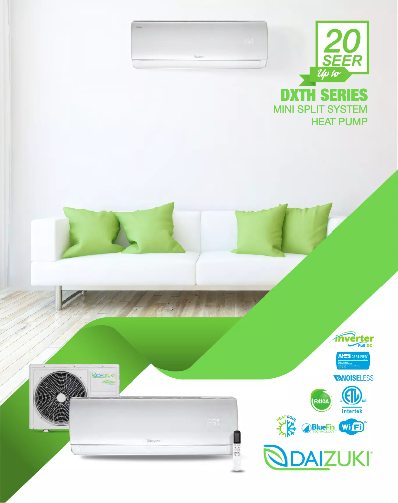 Page 1 de la notice Fiche technique Daizuki DXTH18X426-20