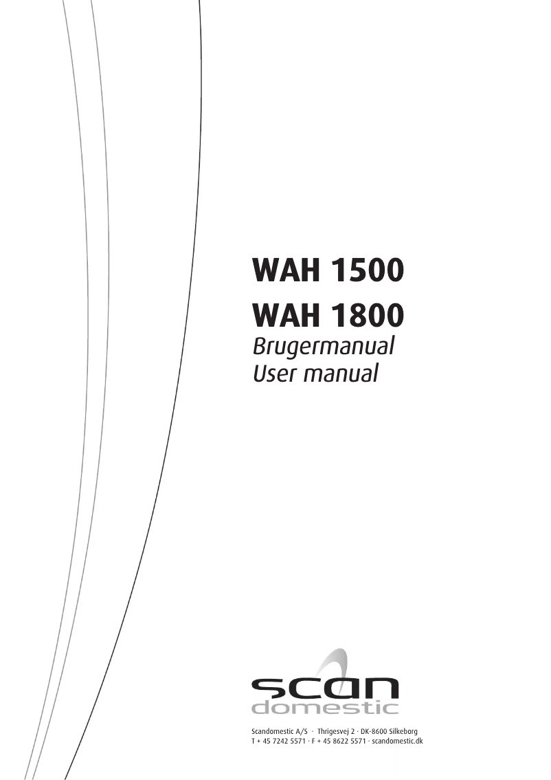 Page n°1 - Manuel utilisateur Scandomestic WAH 1800