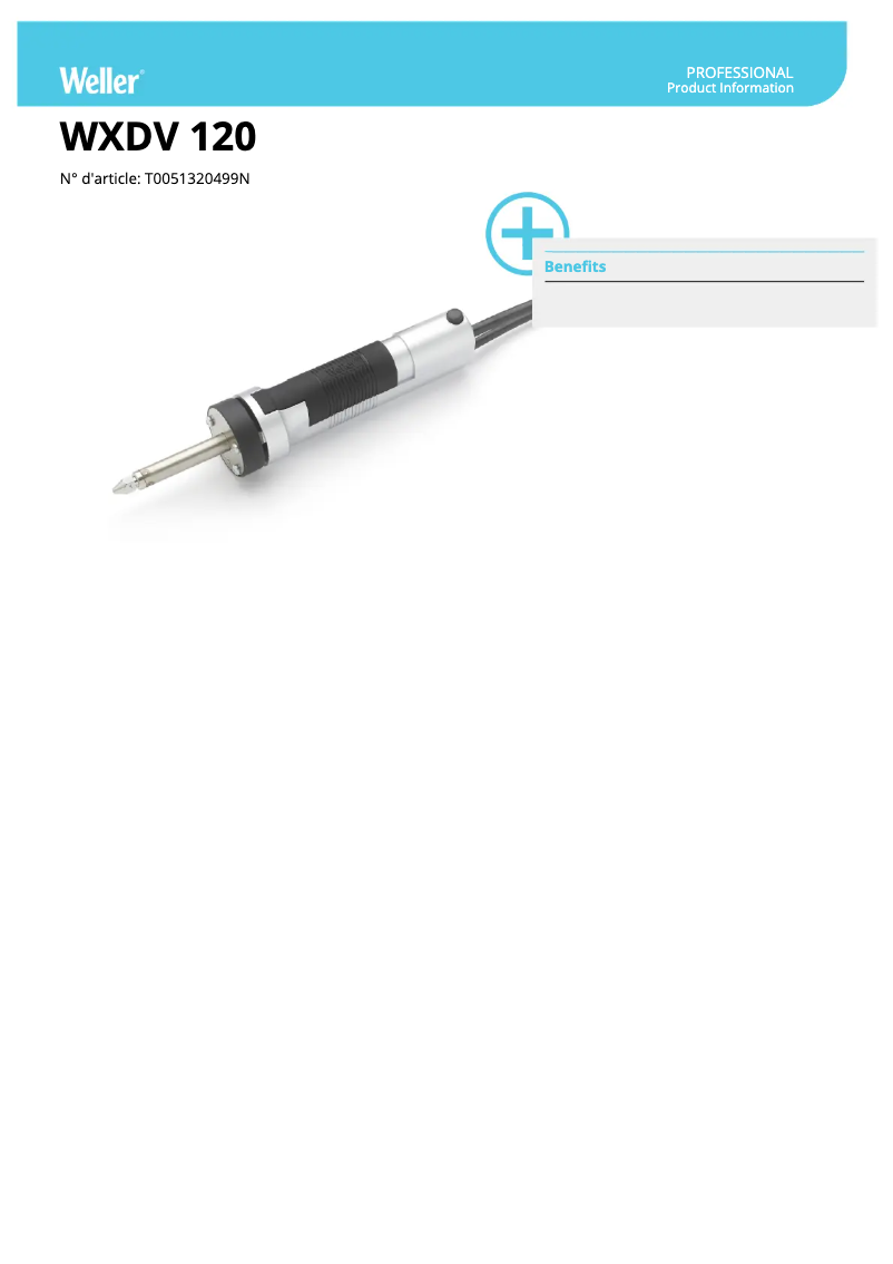 Image de la première page du manuel de l'appareil WXDV 120