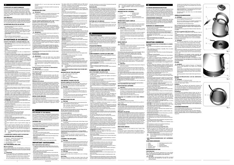 Image de la première page du manuel de l'appareil Lipton 2987