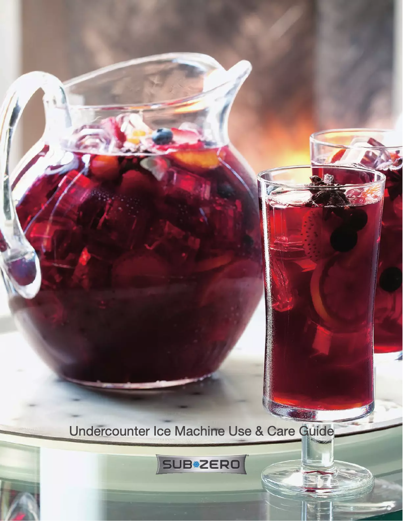 Page 1 de la notice Manuel utilisateur Sub-Zero UC15