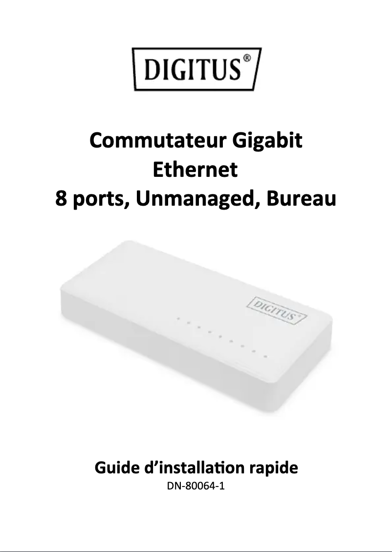 Page n°1 - Manuel utilisateur Digitus DN-80064-1