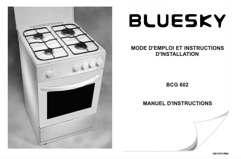 Image de la première page du manuel de l'appareil BCG 602