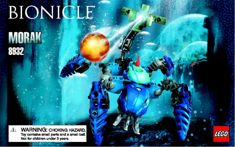 Page 1 de la notice Manuel utilisateur Lego Bionicle 8932