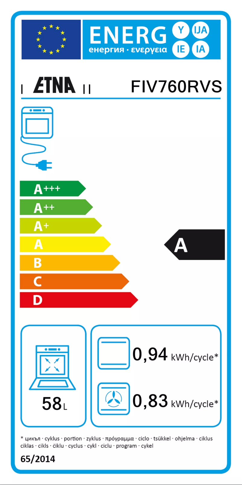 Image de la première page du manuel de l'appareil FIV760RVS