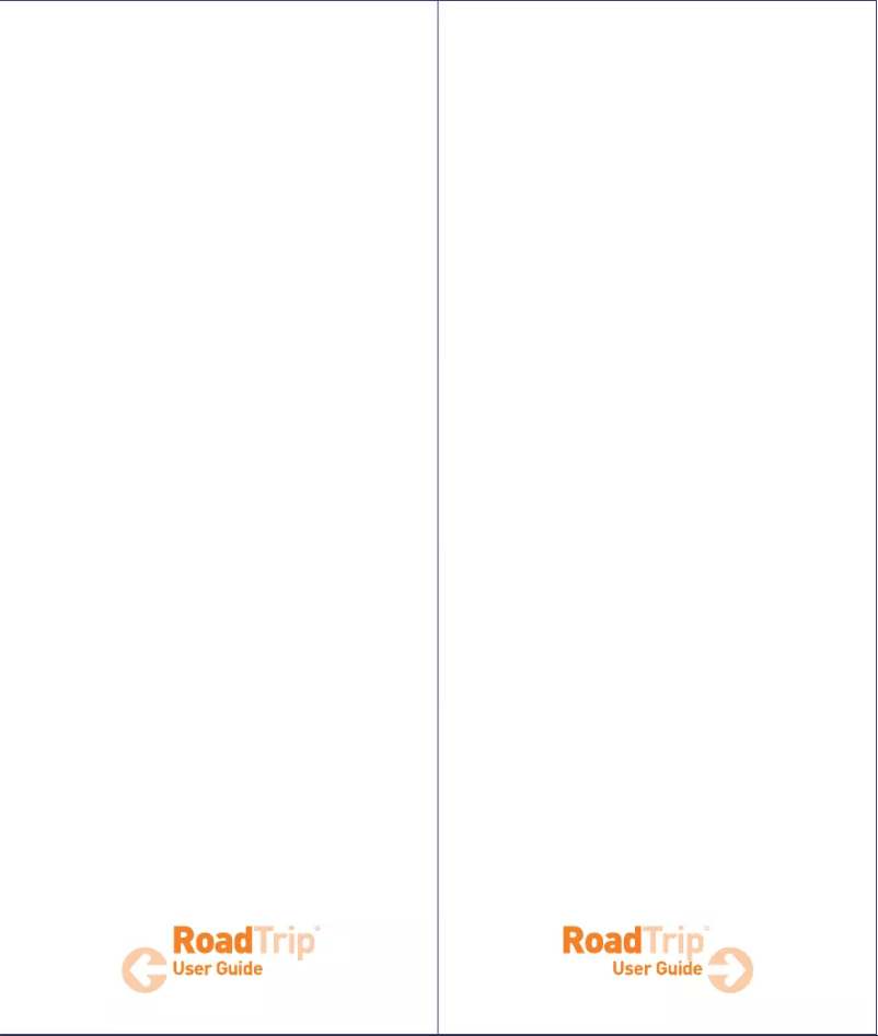 Page 1 de la notice Manuel utilisateur Griffin RoadTrip