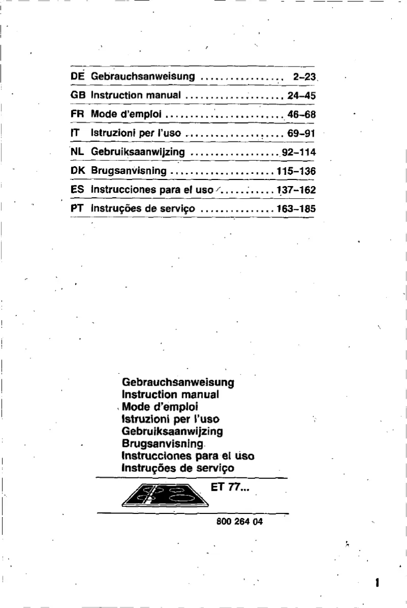 Page 1 de la notice Manuel utilisateur Siemens ET77754