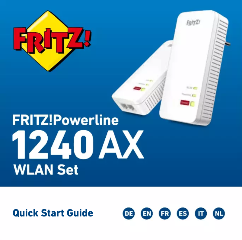 Page 1 de la notice Manuel utilisateur AVM FRITZ!Powerline 1240 AX
