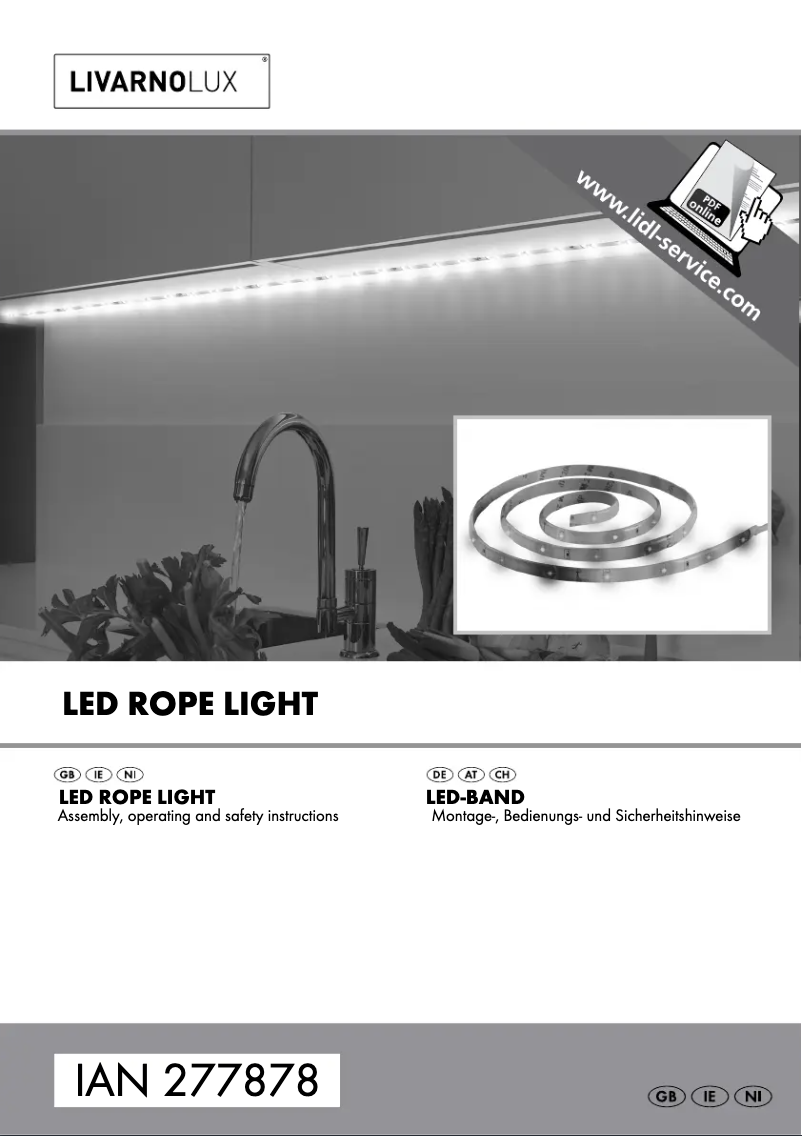 Page n°1 - Manuel utilisateur Livarno Lux IAN 277878